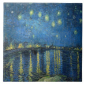 van Gogh Starry Night Over the Rhone Fliese (Vorderseite)