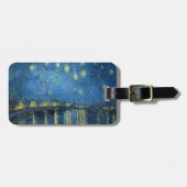 van Gogh Starry Night Over the Rhone Gepäckanhänger (Vorderseite horizontal)