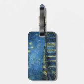 van Gogh Starry Night Over the Rhone Gepäckanhänger (Rückseite vertikal)