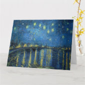 van Gogh Starry Night Over the Rhone Karte (Gelbe Blume)