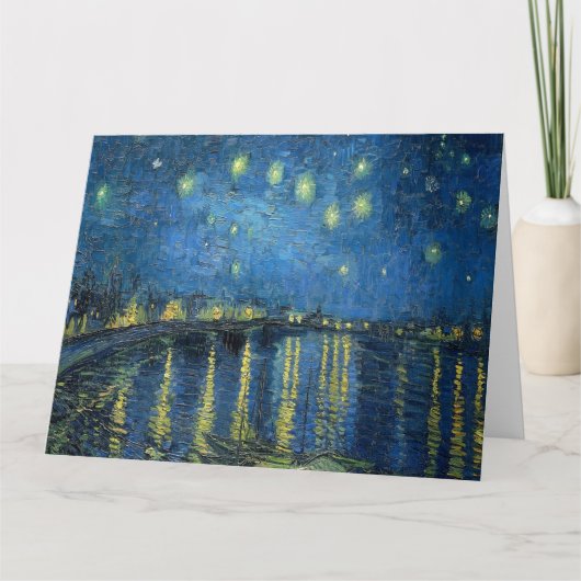 van Gogh Starry Night Over the Rhone Karte (Vorderseite)