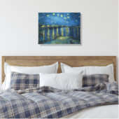 Van Gogh: Starry Night Over the Rhone Leinwanddruck (Insitu (Schlafzimmer))