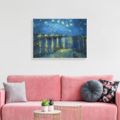 Van Gogh: Starry Night Over the Rhone Leinwanddruck (Insitu (Wohnzimmer))