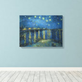 Van Gogh: Starry Night Over the Rhone Leinwanddruck (Insitu (Holzboden))