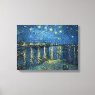 Van Gogh: Starry Night Over the Rhone Leinwanddruck