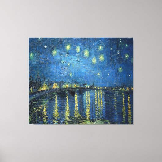 van Gogh Starry Night Over the Rhone Leinwanddruck (Vorderseite)