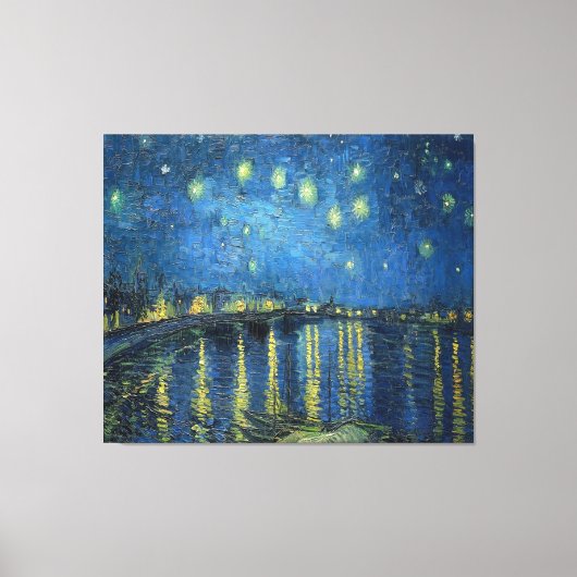 van Gogh Starry Night Over the Rhone Leinwanddruck (Vorderseite)
