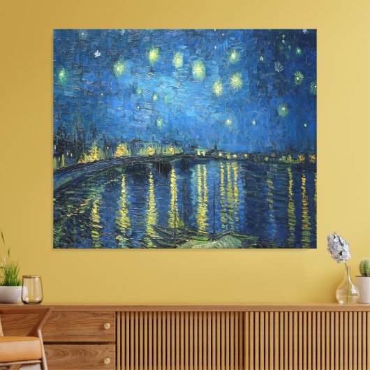 van Gogh Starry Night Over the Rhone Leinwanddruck (Insitu (Wohnzimmer))