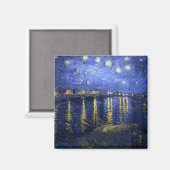 Van Gogh: Starry Night Over the Rhone Magnet (Vorderseite/Rückseite)