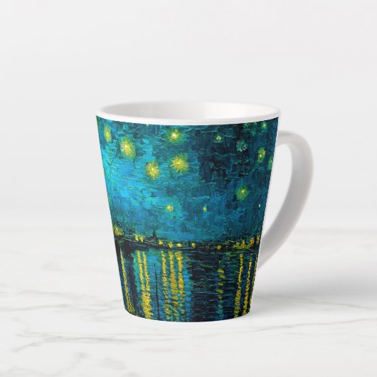 Van Gogh Starry Night Over the Rhône Milchtasse (Rechte Ecke)