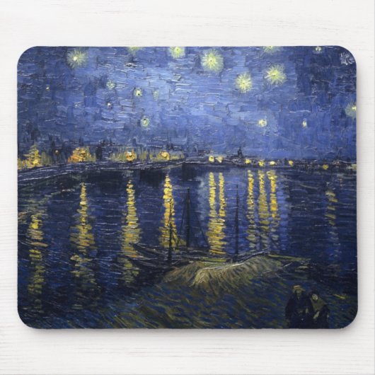 van Gogh Starry Night Over the Rhone Mousepad (Vorne)