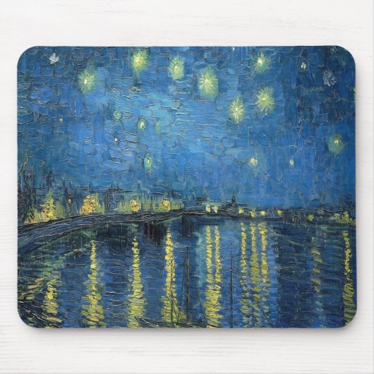 van Gogh Starry Night Over the Rhone Mousepad (Vorne)