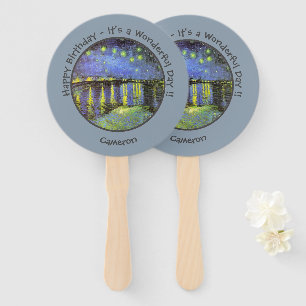 van Gogh Starry Night Over the Rhone Party Items Fächer