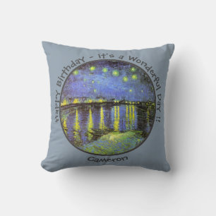 van Gogh Starry Night Over the Rhone Party Items Kissen