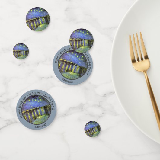 van Gogh Starry Night Over the Rhone Party Items Konfetti (Gruppe)