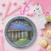 van Gogh Starry Night Over the Rhone Party Items Pappteller (Party)