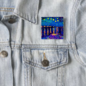 Van Gogh - Starry Night Over the Rhone Pop Art Button (Beispiel)