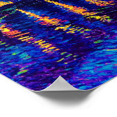 Van Gogh - Starry Night Over the Rhone Pop Art Poster (Ecke)