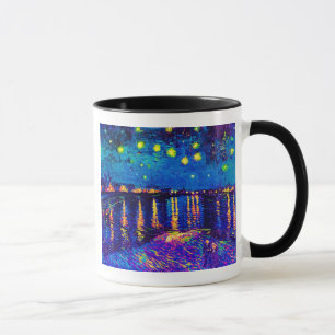 Van Gogh - Starry Night Over the Rhone Pop Art Tasse
