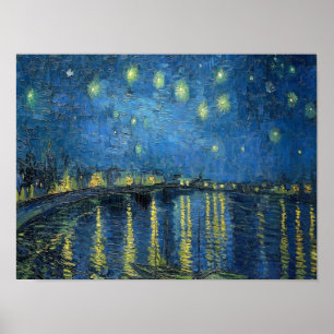 van Gogh Starry Night Over the Rhone Poster