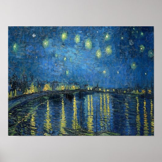 van Gogh Starry Night Over the Rhone Poster (Vorne)