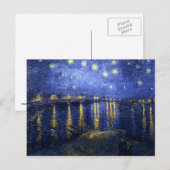 Van Gogh: Starry Night Over the Rhone Postkarte (Vorne/Hinten)
