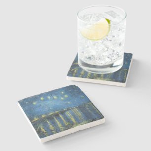van Gogh Starry Night Over the Rhone Steinuntersetzer