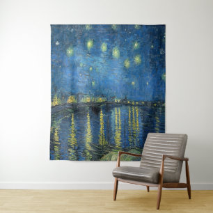van Gogh Starry Night Over the Rhone Wandteppich