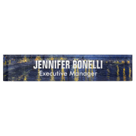 Van Gogh Starry Night Painting Add your Name Namensplakette