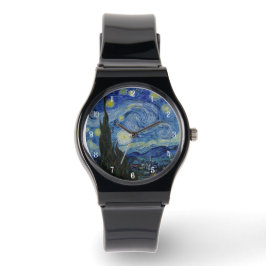 Van Gogh Starry Night Painting Elegant Men's Watch Armbanduhr