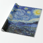Van Gogh Starry Night Painting Geschenkpapier<br><div class="desc">Vincent Van Gogh (30. März 1853 - 29. Juli 1890) war ein einflussreicher niederländischer postimpressionistischer Maler.  Dieses Bild ist Starry Night.</div>