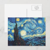 Van Gogh Starry Night Painting Postkarte (Vorne/Hinten)