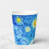 Van Gogh Starry Night Pappbecher (Rückseite)