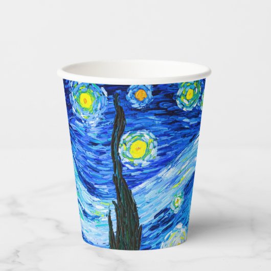 Van Gogh Starry Night Pappbecher (Vorderseite)