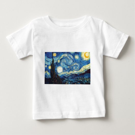 Van Gogh Starry Night Peace Liebe Destiny Baby T-shirt (Vorderseite)