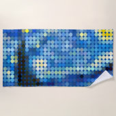 Van Gogh "Starry Night" Pixel Dot Beach Handtuch (Vorderseite)