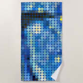 Van Gogh "Starry Night" Pixel Dot Beach Handtuch (Vorderseite)