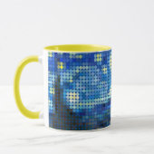 Van Gogh "Starry Night" Pixel dot Tasse (Links)