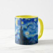 Van Gogh "Starry Night" Pixel dot Tasse (VorderseiteRechts)