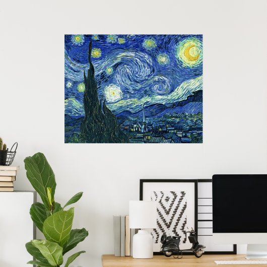 Van Gogh Starry Night Poster (Heimbüro)