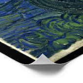 Van Gogh - Starry Night Poster (Ecke)