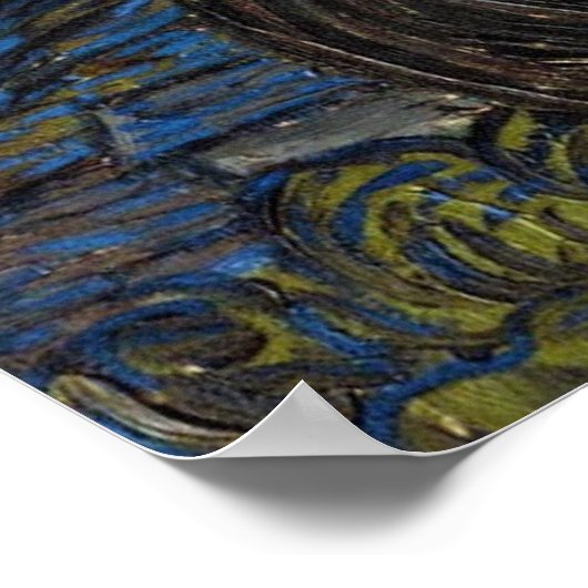 Van Gogh Starry Night Poster (Ecke)