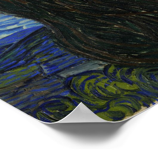 Van Gogh - Starry Night Poster (Ecke)