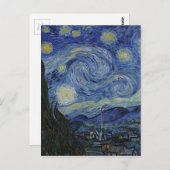 Van Gogh - Starry Night Postkarte (Vorne/Hinten)