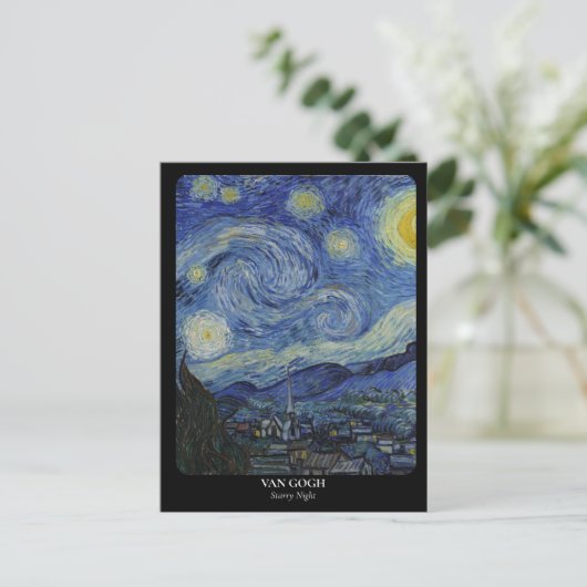 VAN GOGH / Starry Night Postkarte (Stehend Vorderseite)