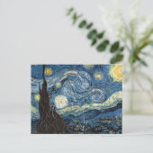 Van Gogh Starry Night Postkarte (Stehend Vorderseite)