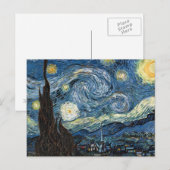 Van Gogh Starry Night Postkarte (Vorne/Hinten)