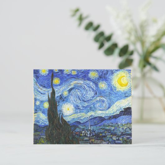 VAN GOGH Starry Night Postkarte (Stehend Vorderseite)