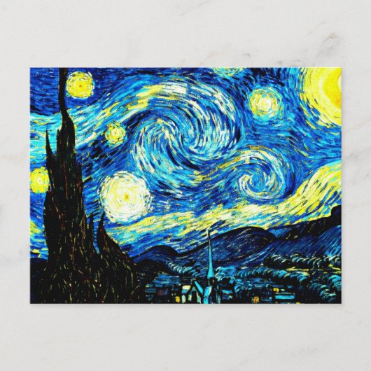 Van Gogh - Starry Night Postkarte (Vorderseite)