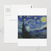 Van Gogh Starry Night Postkarte (Vorne/Hinten)